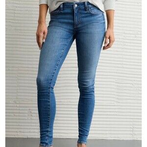 AE Next Level Low-Rise Jegging Brilliant Blue Size 00 Short New With Tags